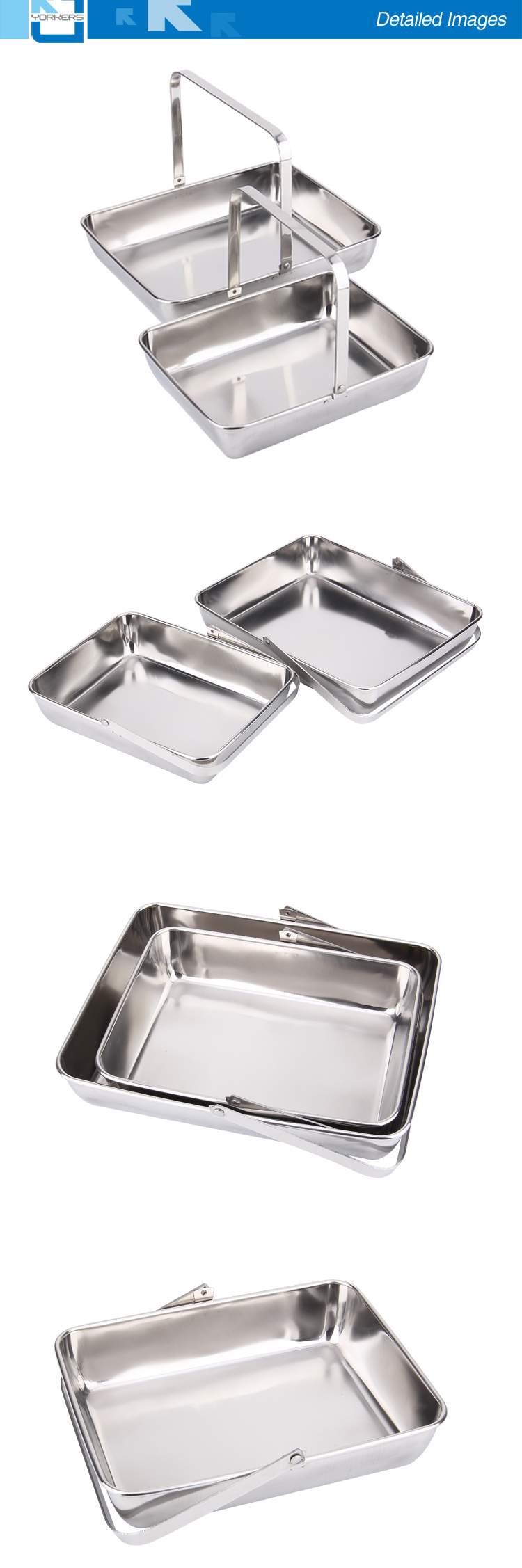 Portable Stainless Steel Dish Towel & Serving Tray