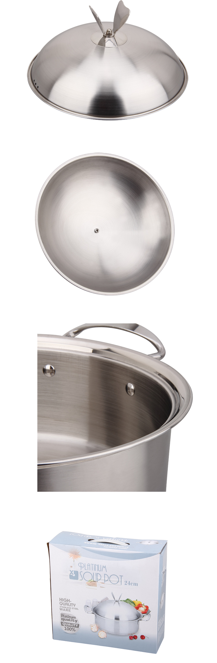 201 Stainless Steel Cookware Stock Pots for Sale