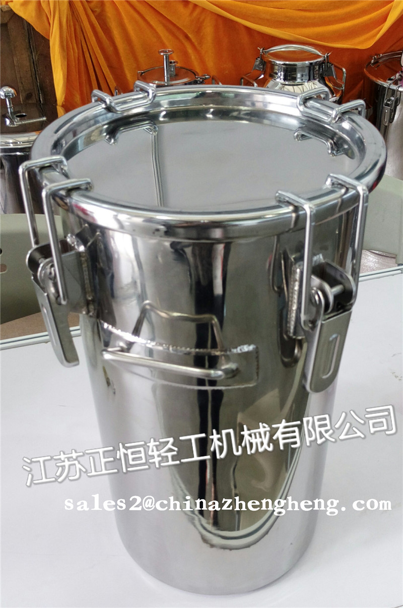 10L 20L 30L 50L 60L 70L 100L GMP Stainless Steel Bucket with Good Sealing SUS 304 SUS 316L