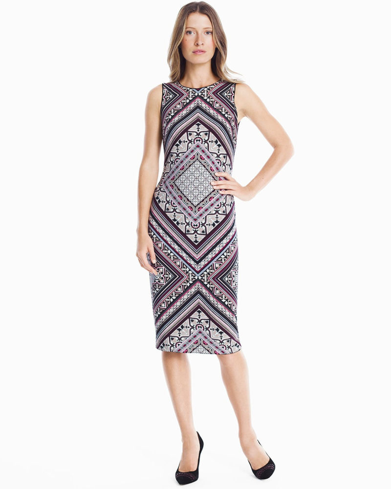 Reversible Sleeveless Knit Sheath Dress