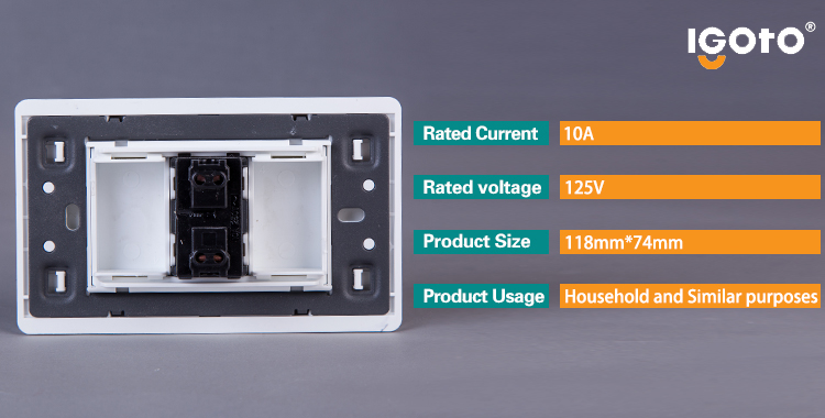 118*74mm TV Socket with Golden Color