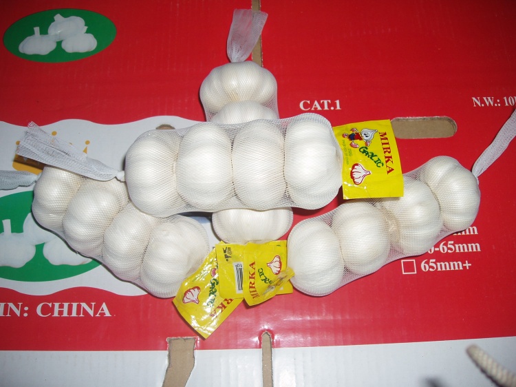 Factory Supply Pure White Garlic 500gx20