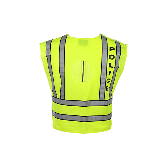 Class 2 ANSI Hi-Viz Reflective Safety Vest with Zipper