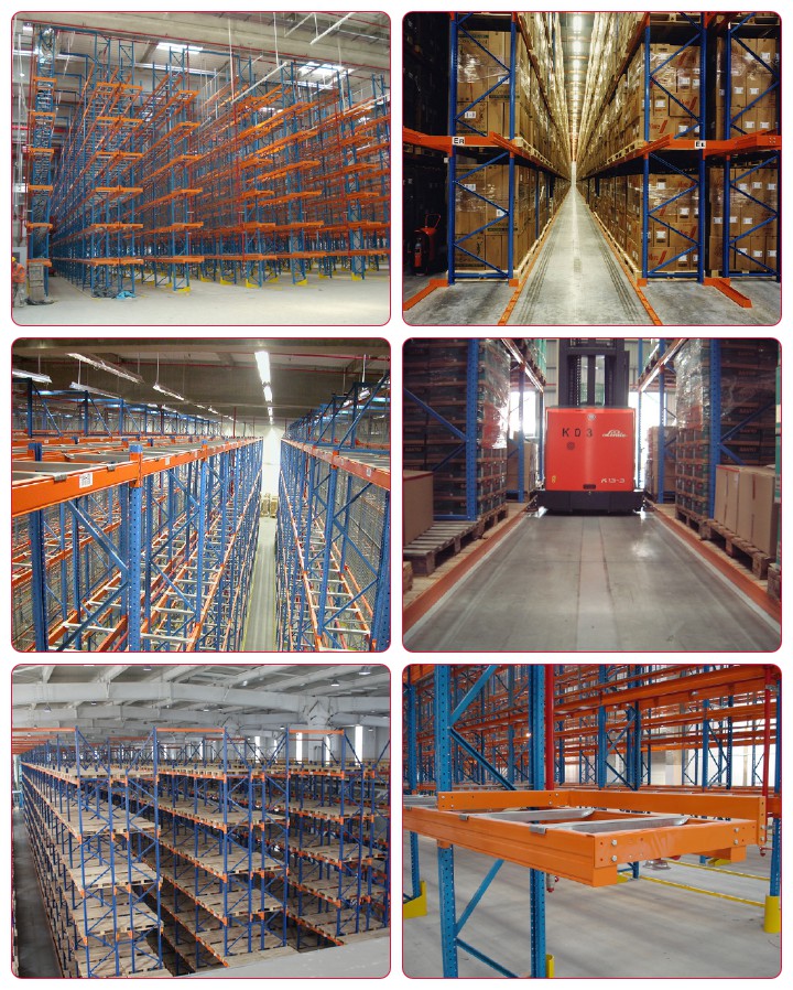 Vna Pallet Racking with Very Narrow Aisle Forklift