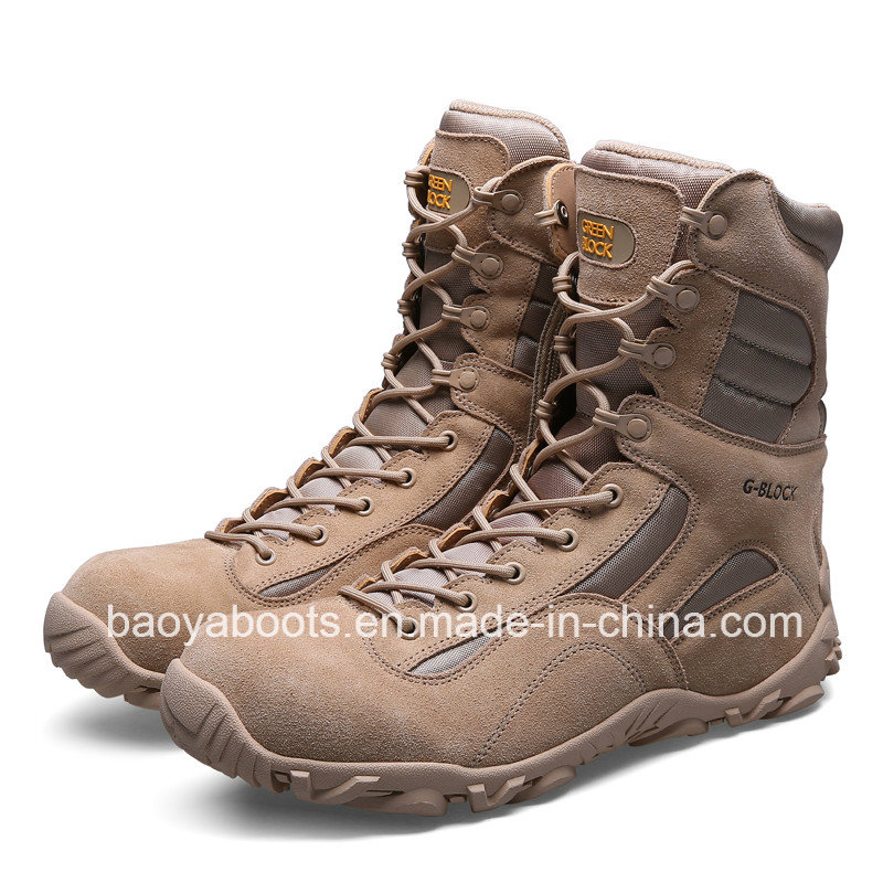 New Design Genuine Leather Desert Boots and Jungle Tactical Boots (31003)