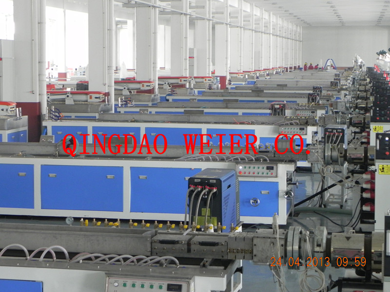 Wood Plastic Composite WPC Decking Production Line Co-Extrusion