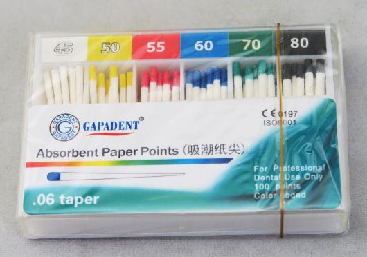 Gapadent Absorbent Paper Point Greater ISO. 06 Taper