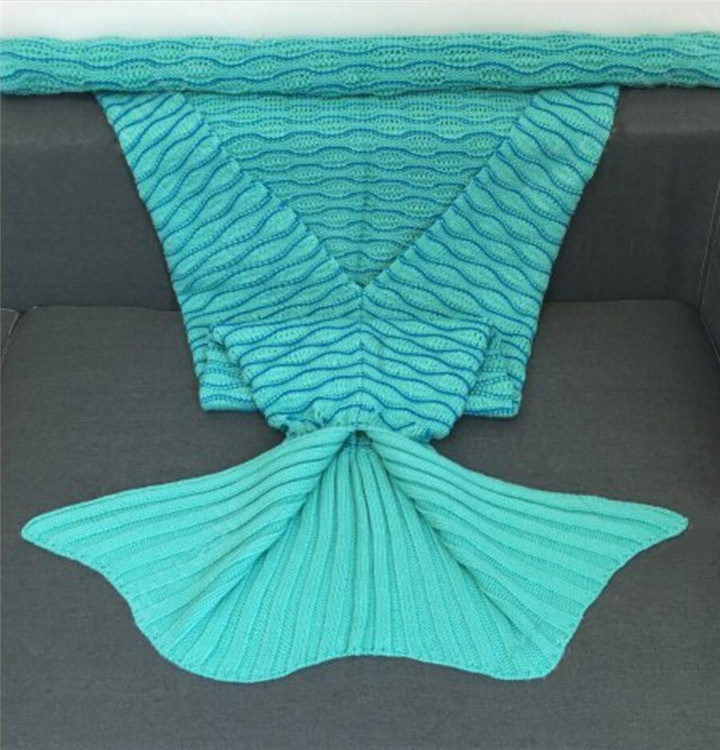 2017 New Handmade Fleece Blankets Mermaid Tail Blanket