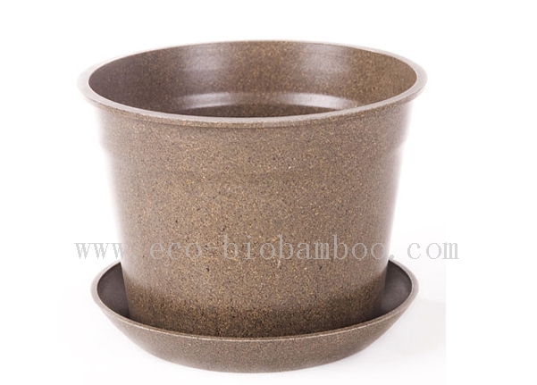 Hot-Sell Biodegradable Bamboo Fibre Flower Pot (BC-F1003)