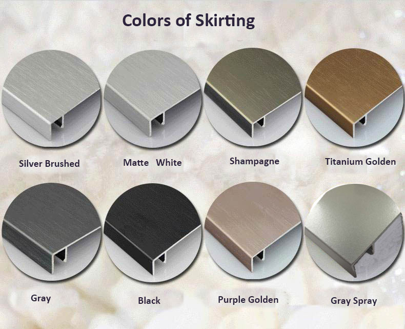 High Quality Colorful Aluminum Skirting Board for Wall Protection (MSAS-100)