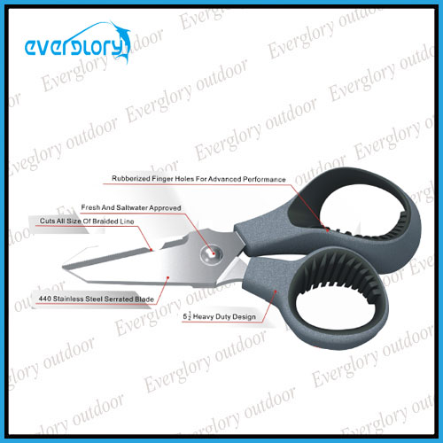 13cm Multi-Fuction Fishing Scissor with Braided Line Cut Function