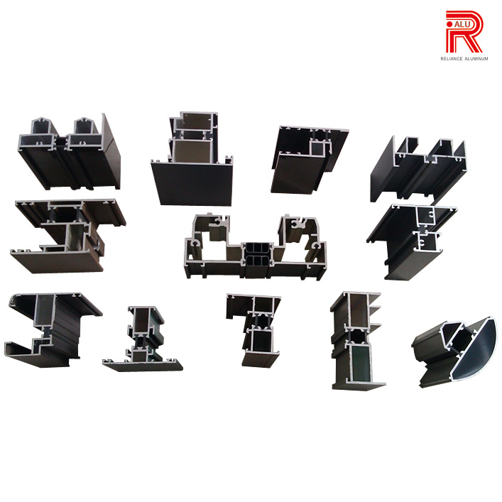 Aluminum/Aluminium Powder Coat Profiles for Window/Door