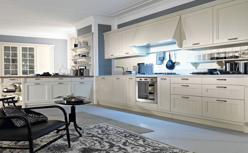 Open Kitchen Lacquer Melamine Kitchen Cabinets