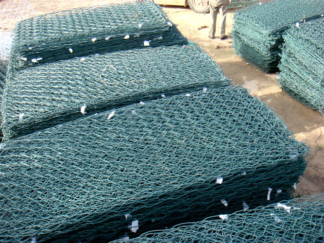 Hot Dipped Galvanized Gabion Box Hexagonal Mesh