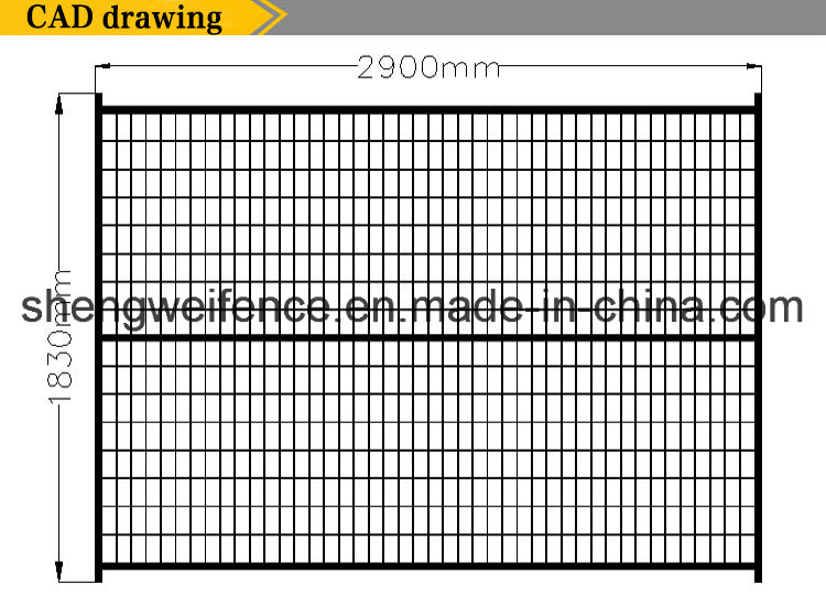 High Visibility Welded Wire Mesh Temporary Fencing