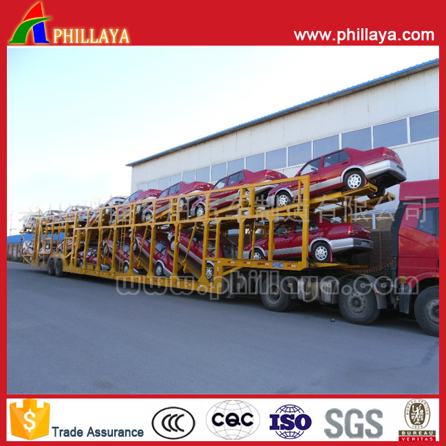 Capacity as 16 Units Open Frame Car Transporter Semi Trailer