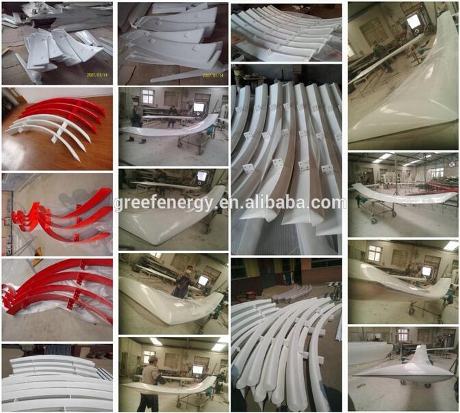 FRP Vertical Wind Turbuine Blades with Low Start Speed