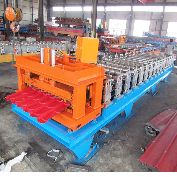 Hky PLC Automatic Colored Steel Glazed Roofing Tile Roll Forming Machine