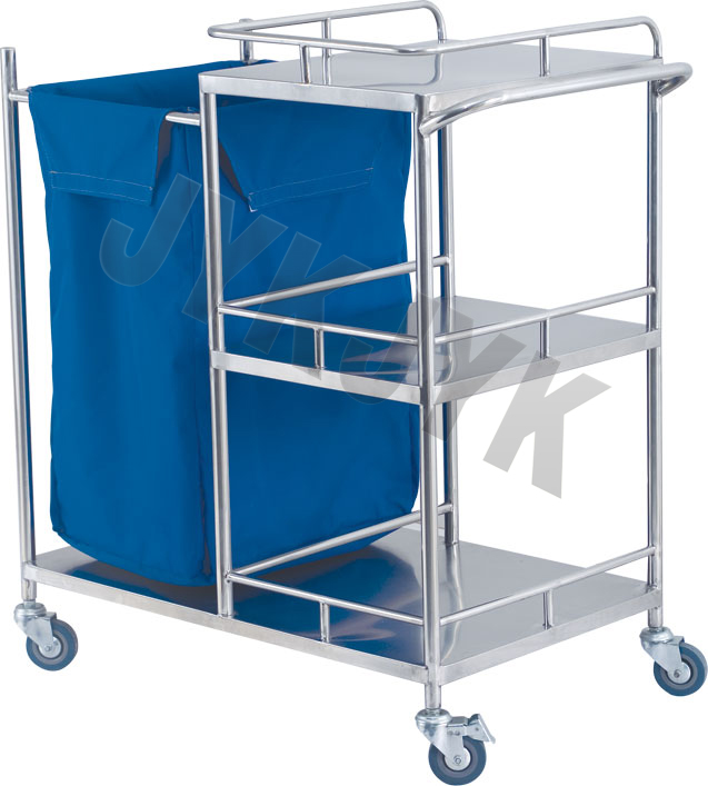 Coated Steel Waste Collectiong Trolley