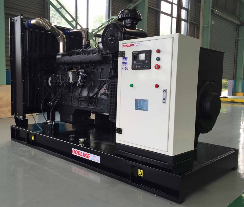 Original Shanghai Diesel Powered Generator Sets/250kVA/200kw with ISO9001/ISO14001