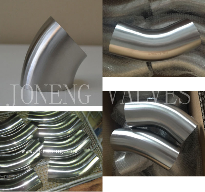 Stainless Steel Hygienic 45D Bend Elbow with Clamp (JN-FT5005)