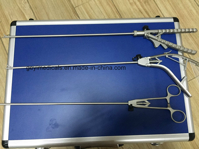 High Quality Reusable Surgical Laparoscopic Needle Holder Forceps