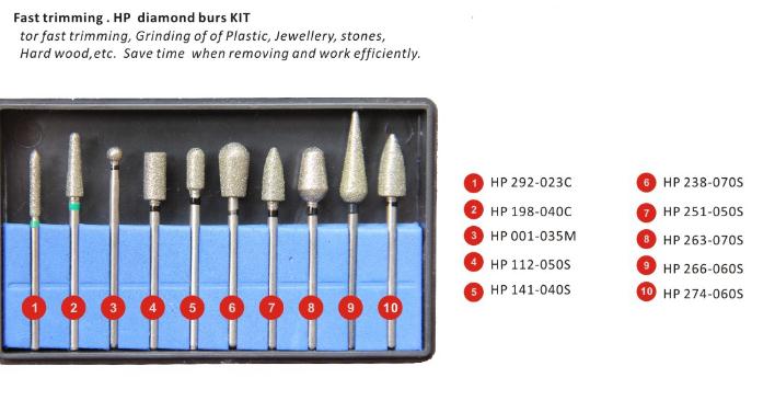 Fast Trimming HP Diamond Burs Kit