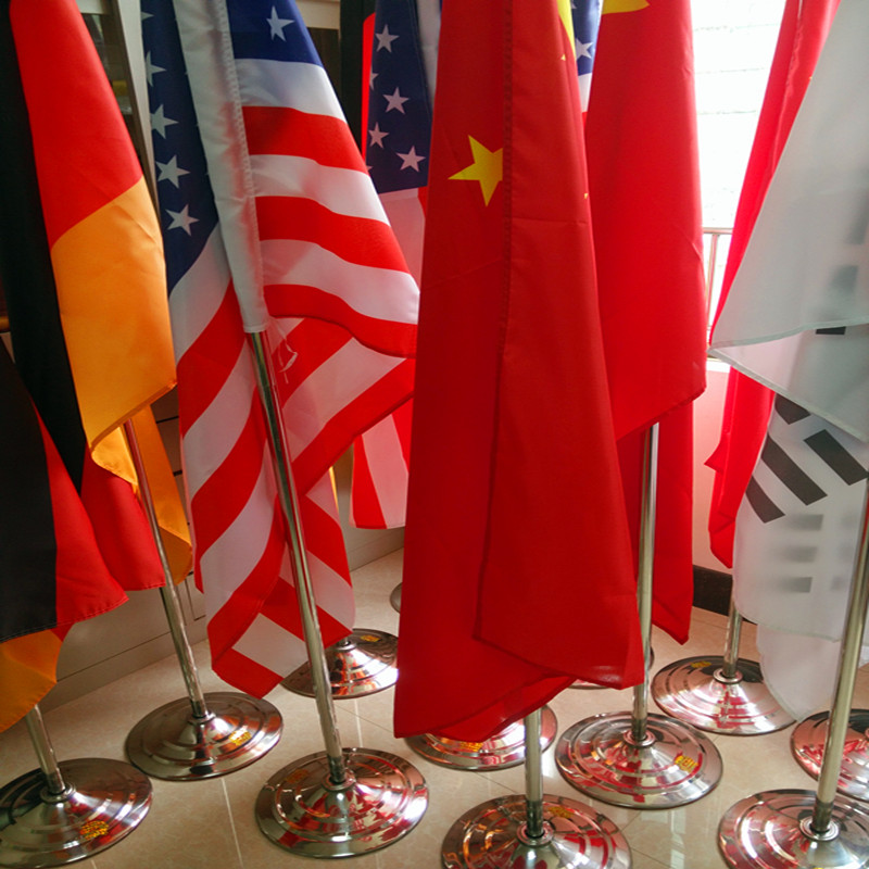 Different Kinds of Desk Flags/Wooden Flag Pole and Stand Table Flag