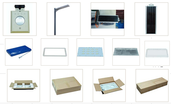 15W Integrated Solar LED Lamp with CE RoHS