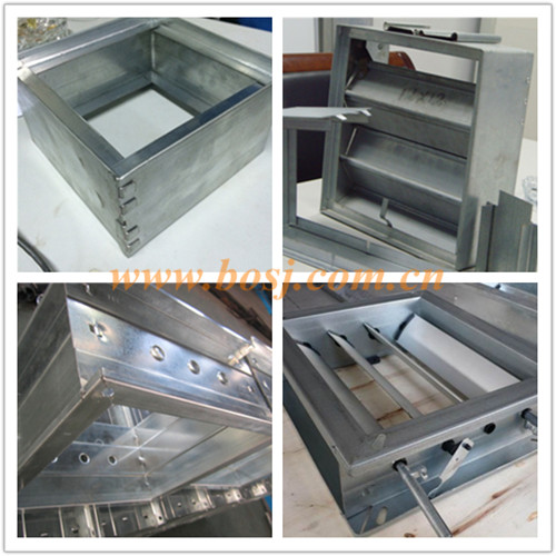 Air Conditioning Accessories Square Air Duct Damper Automatically Air Flow Volume Control Roll Forming Machine Singpore