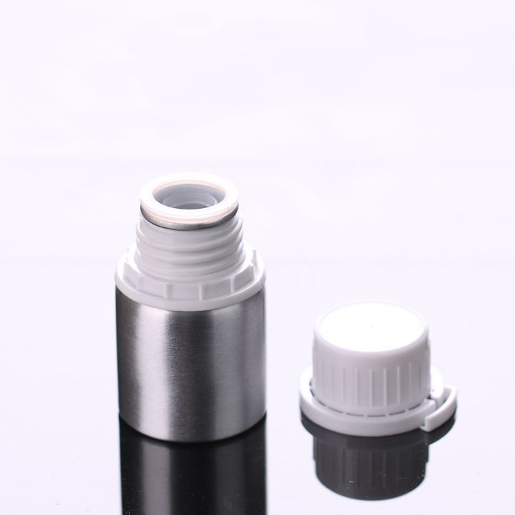 Aluminum Cosmetic Bottles with Tamper Evident Cap (NAL10)