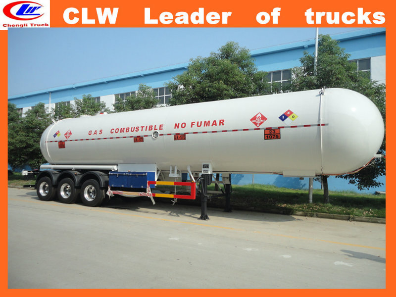 3 Axle 56cbm Heavy Duty LPG Tank Semi Trailer