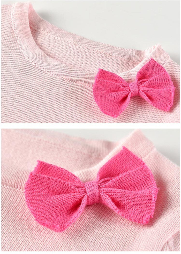 New Fashion Autumn Winter Hollow Pullover Baby Sweater Kids Girls Knitted Sweater for Girls Sweaters Dress