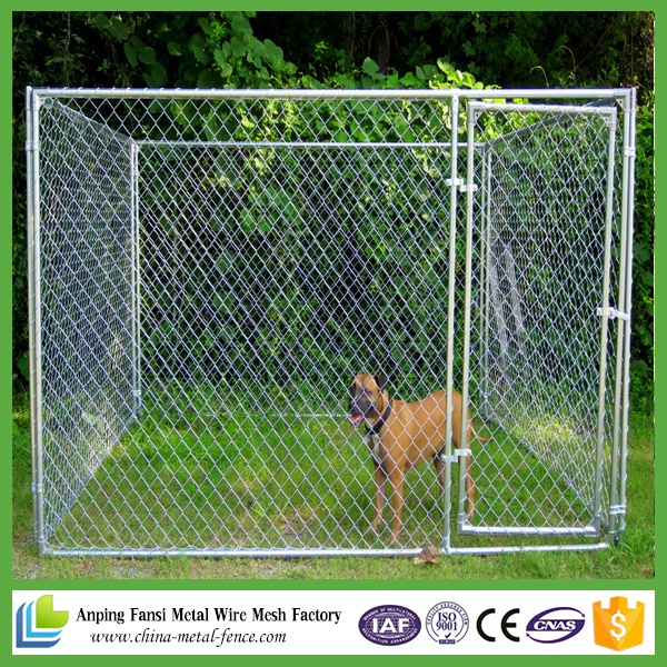 China Supplier 10FT X 10FT X 6FT China Chain-Link Dog Kennel