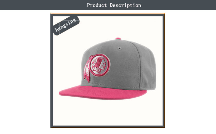 Custom Pink Snapback Hats with 3D Embroidery