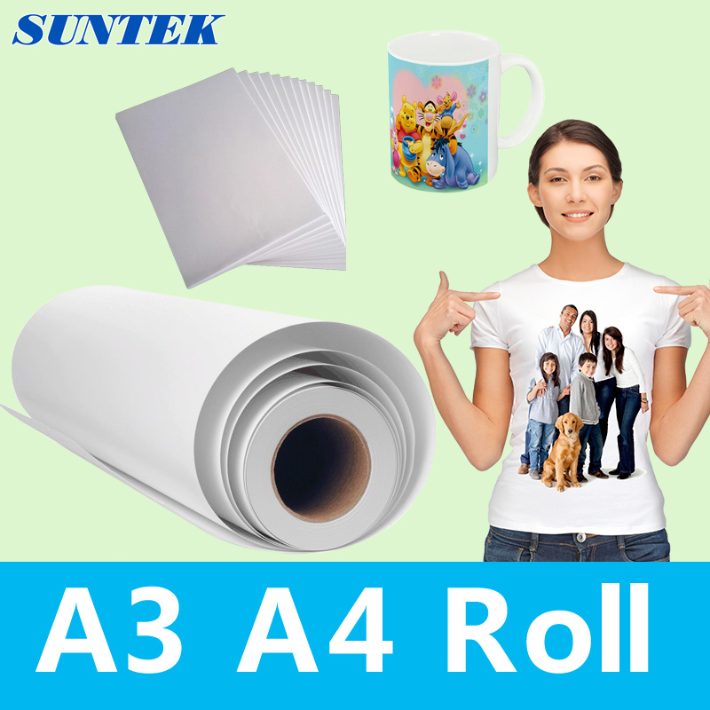 A3 A4 Roll Sublimation Transfer Paper for Ceramic Mug T-Shirt