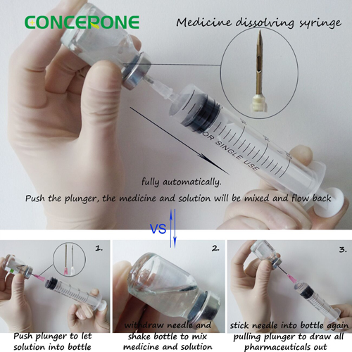 Disposable Dissolved Doser 20ml Disposable Syringes for Soluble Drug