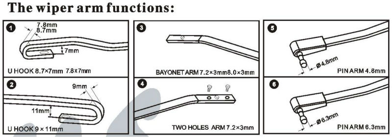 FT650A 2017 Super Plus Brand New Iran Iraq 405 207 Natural Rubber Refill Windshield Exclusive Speed Frame Pipe Wiper Blades