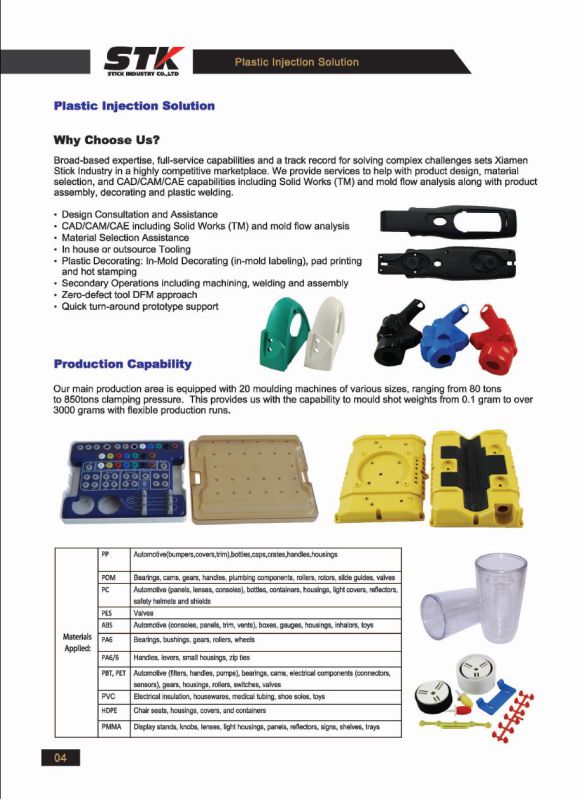 CNC High Precision Plastic Injection Pressing Mold / Molding