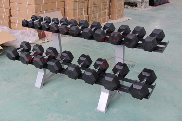 Fitness Training Equipment Rubber Coated Dumbbell Price