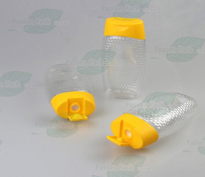 500g Pet Plastic Honey Bottle with Silicone Valve Cap (PPC-PHB-63)