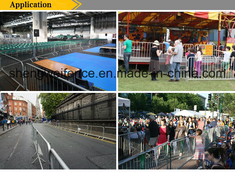 Hot Dipped Galvanized Road Safety Crowd Control Barrier