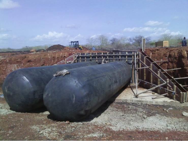 Circular Inflatable Rubber Culvert Balloon to Negeria