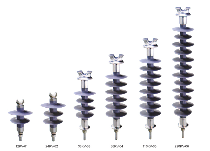 Pin Type Composite Insulator for High Voltage Overhead Transmission Line