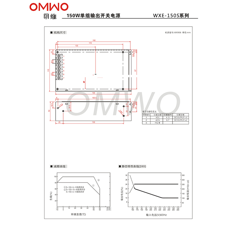 Wxe-200s-24 Cheap Switching Power Supply