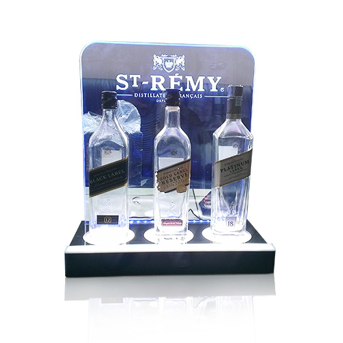 Lightweight Acrylic LED Plinth for Wines, Plexiglass LED Display Box