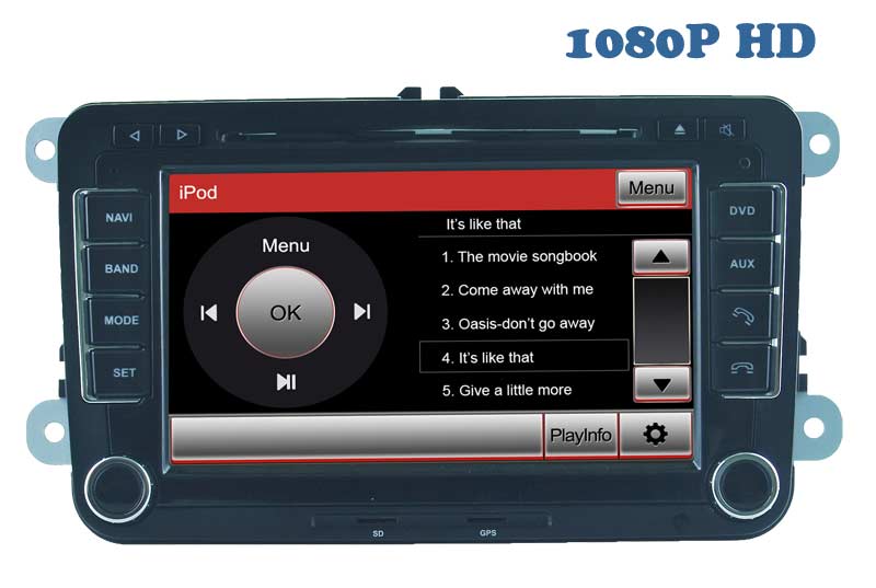 2 DIN Special Car DVD Player for Vw GPS Navigation with Bluetooth/Radio/RDS/TV/Can Bus/USB/iPod/HD Touchscreen Function (HL-8785GB)