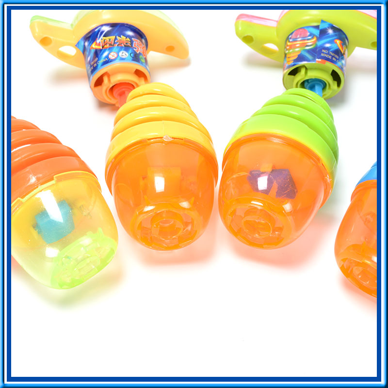 Plastic Flash Spinning Top Toy Candy