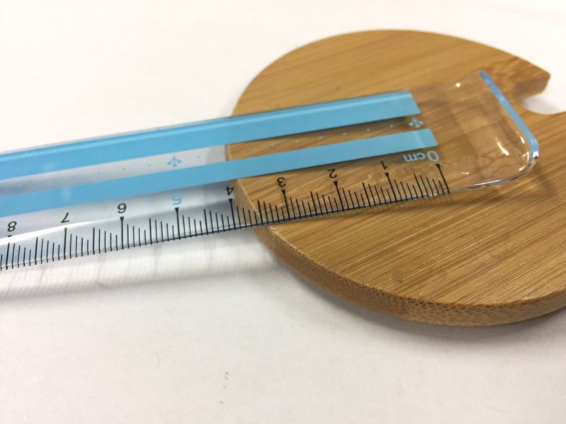 Plastic Ruler with Warped Side for School Supplies