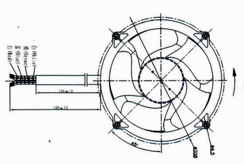 DC Blower, 200mmx200mmx70mm, Used in Network Servers and Telecommunications